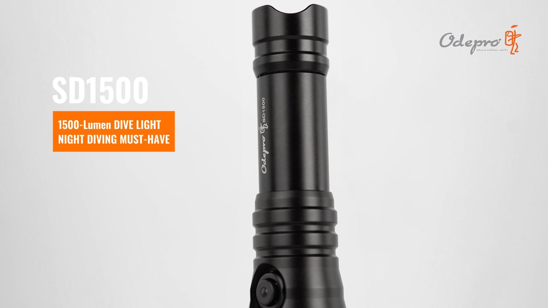Amazon.com : Odepro SD1500 Dive Light, 1500 Lumens Scuba Diving